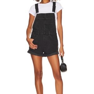 Free People Women's Ziggy Cotton Adjustable-Straps Shortalls NWOT Size Small